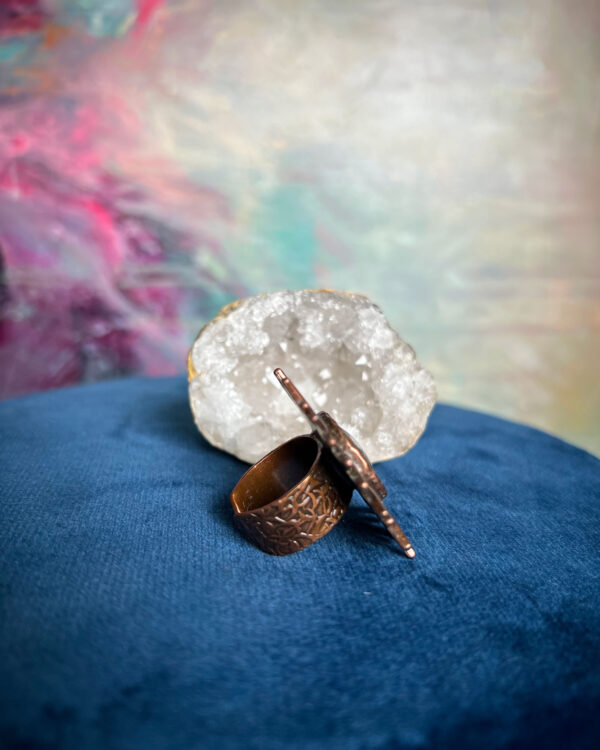 Cosmic hand-painted ring no.1 - Image 2
