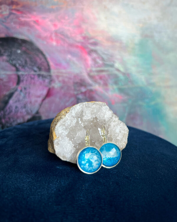 Cosmic hand-painted earrings no.5
