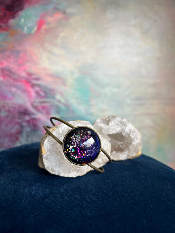 Cosmic hand-painted bracelet no.1