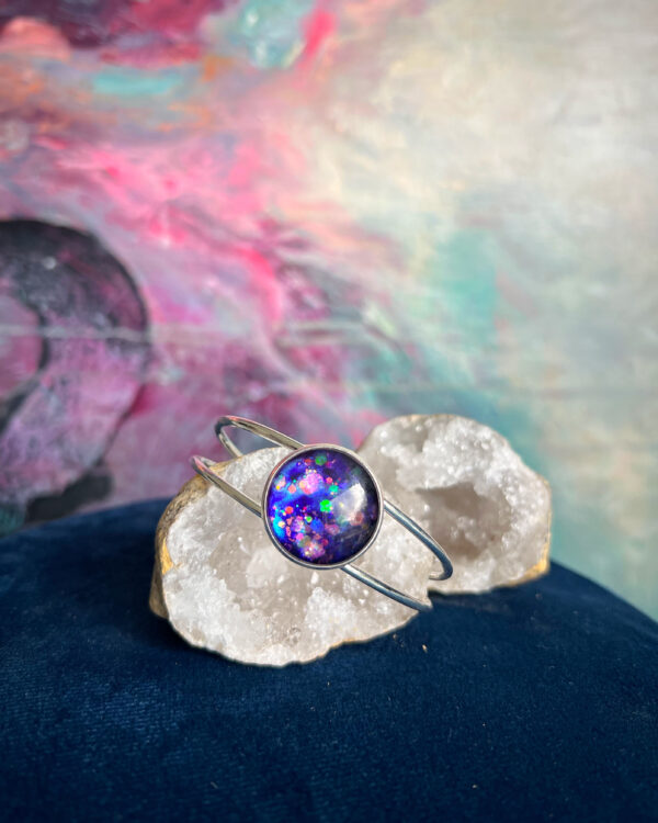 Cosmic hand-painted bracelet no.5