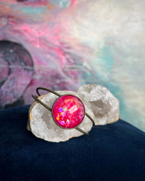 Cosmic hand-painted bracelet no.3