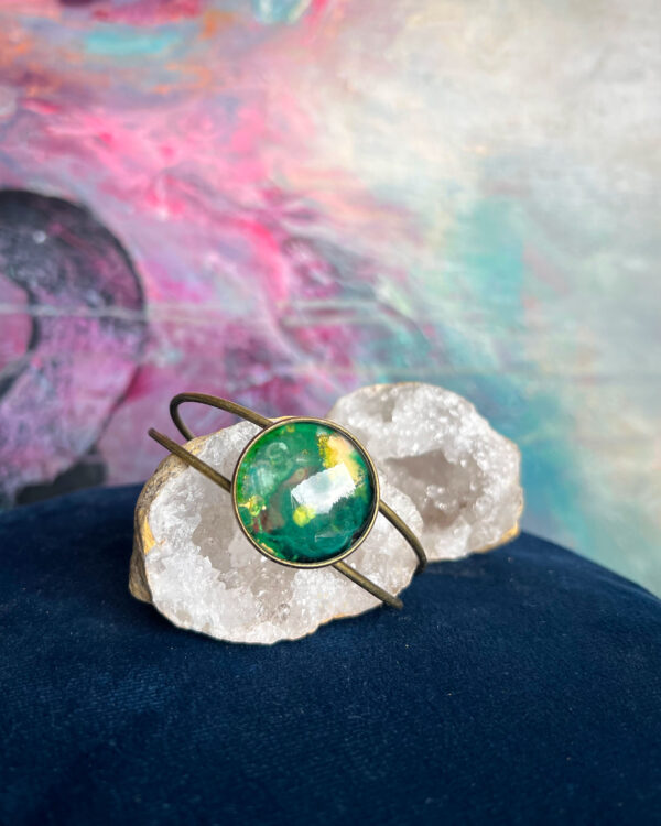 Cosmic hand-painted bracelet no.4